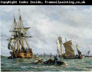 unknow artist Seascape, boats, ships and warships. 117